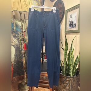B2 Cool Blue Straight Leg Pants Women's Size Small